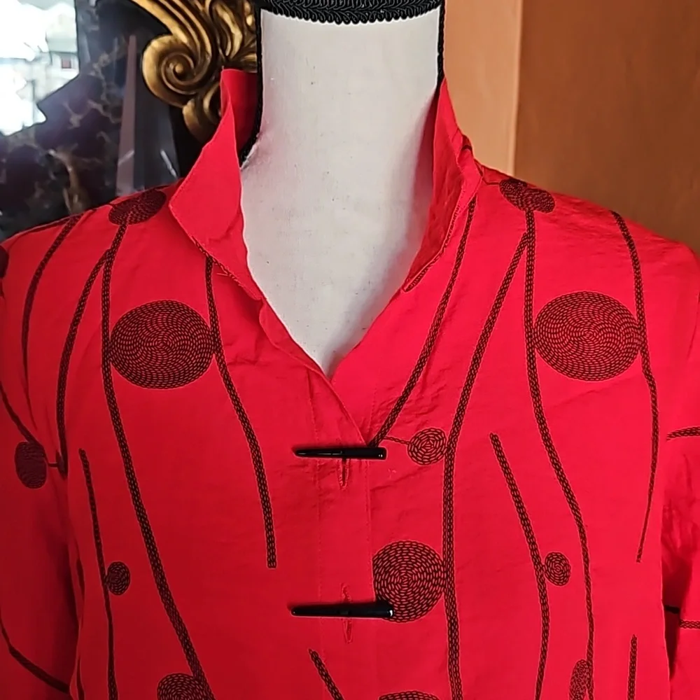 Ali Miles Poppy Print Overpiece/Jacket - Picture 2 of 9